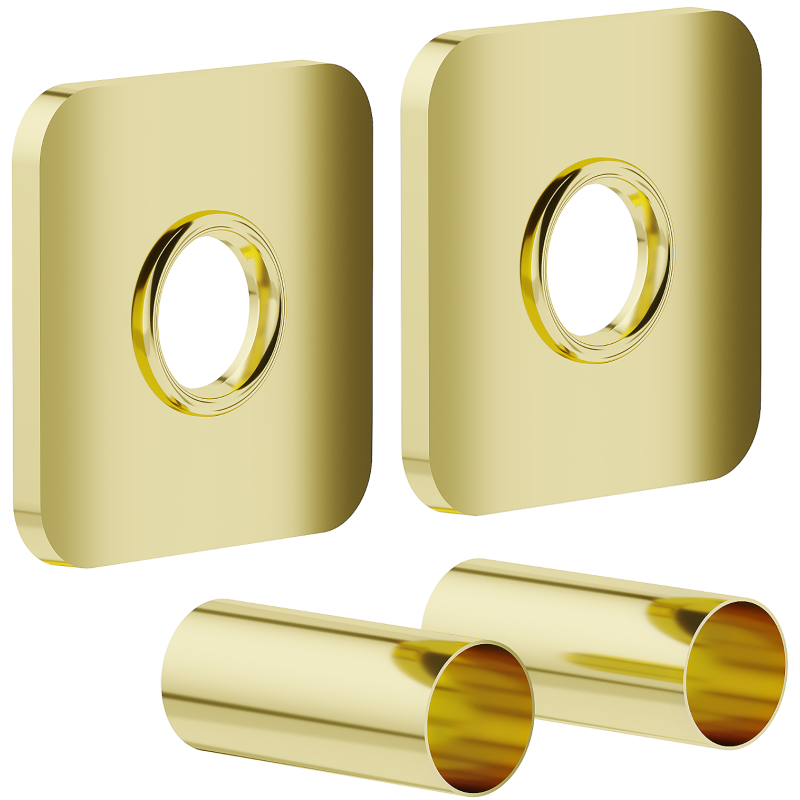 Mexen S single radiator concealing set, gold - W909-000-50