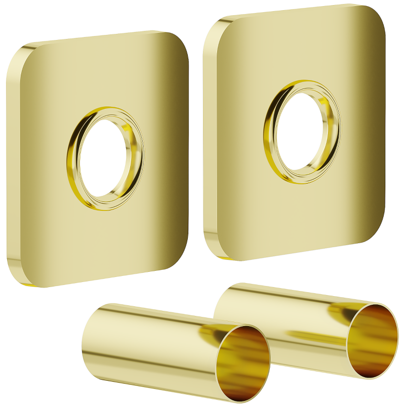 Mexen Uni-Term S single masking set for radiator, gold - W909-000-50