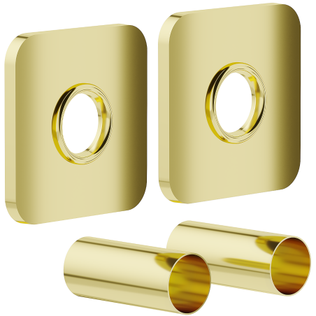 Mexen S single masking set for radiator, gold - W909-000-50