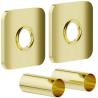 Mexen S single radiator concealing set, gold - W909-000-50