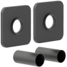 Mexen Uni-Term Single Radiator Concealment Set, Anthracite - W909-000-66