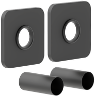 Mexen S single radiator concealing set, anthracite - W909-000-66