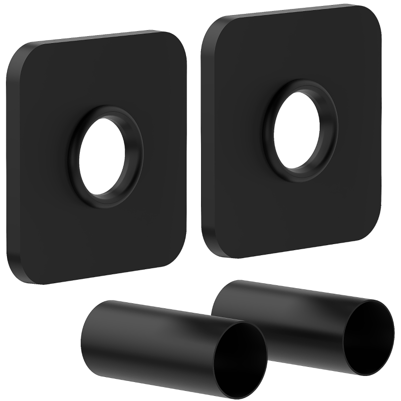 Mexen S single black concealing set for radiator - W909-000-70