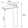 Mexen Purus tall gold bathroom faucet - 745810-50