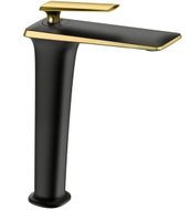 Mexen Purus high washbasin faucet, black/gold - 745810-75