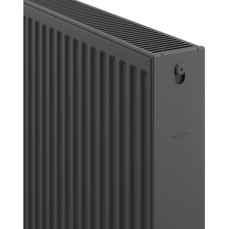 Mexen C22 Plate Radiator 300 x 600 mm, Side Connection, 560 W, Anthracite - W422-030-060-66