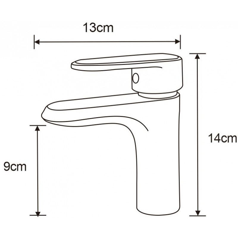 Mexen Alda washbasin tap, chrome - 746100-00