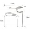 Mexen Alda washbasin mixer tap, Chrome - 746100-00