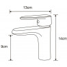 Mexen Alda sink faucet, gold - 746100-50