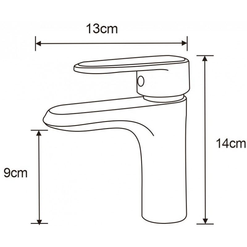Mexen Alda black sink faucet - 746100-70