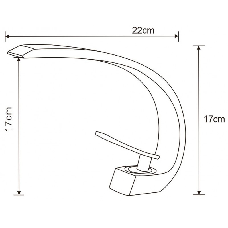 Mexen Lupus washbasin faucet, chrome - 746200-00