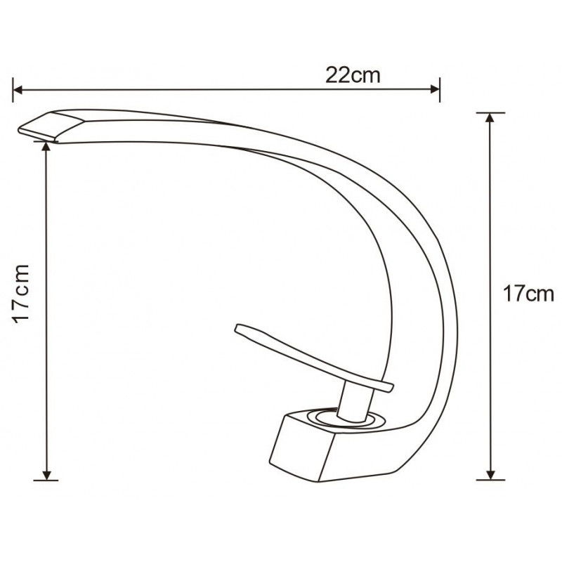 Mexen Lupus washbasin tap, chrome - 746200-00