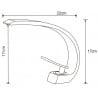 Mexen Lupus washbasin mixer tap, Gold - 746200-50