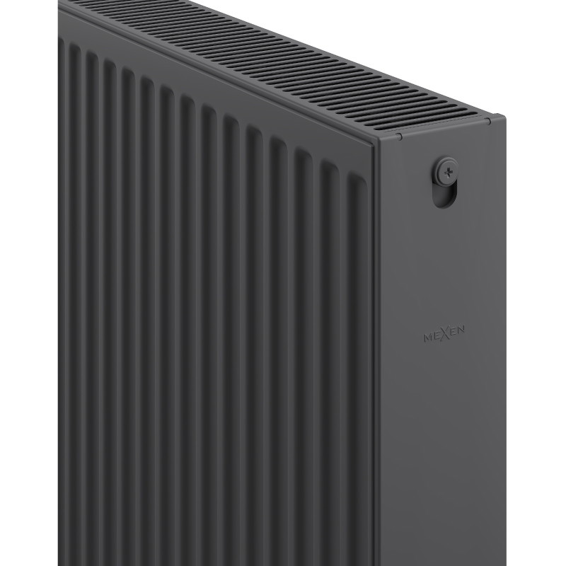 Mexen C22 plate radiator 900 x 1300 mm, side connection, 2970 W, anthracite - W422-090-130-66