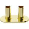 Mexen 2R double radiator escutcheon cover set, gold - W905-000-50