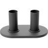 Mexen 2R double radiator pipe cover set, anthracite - W905-000-66