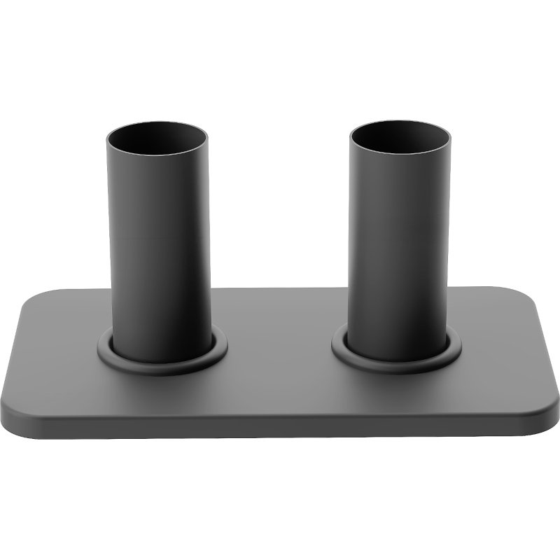 Mexen Uni-Term Double Concealment Set for Radiator, Anthracite - W910-000-66