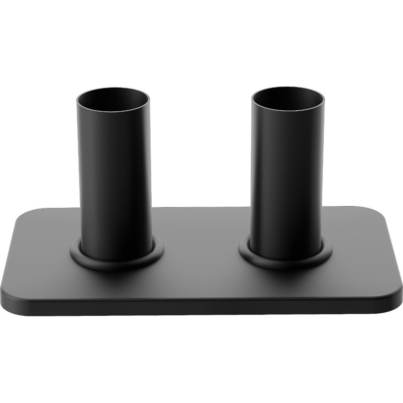 Mexen Uni-Term Double Concealing Set for Radiator, Black - W910-000-70