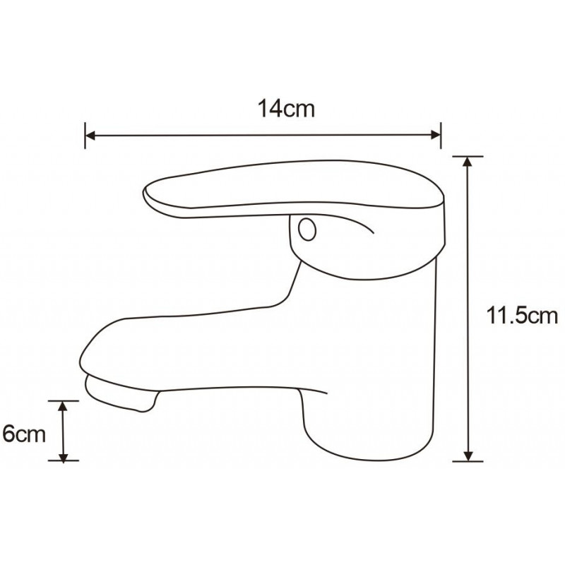 Mexen Erica washbasin faucet, chrome - 746400-00