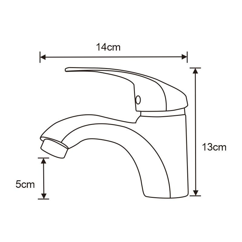 Mexen Fabia washbasin faucet, chrome - 746500-00