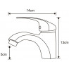 Mexen Fabia washbasin faucet, chrome - 746500-00