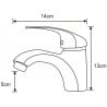 Mexen Fabia washbasin mixer tap, Black - 746500-70