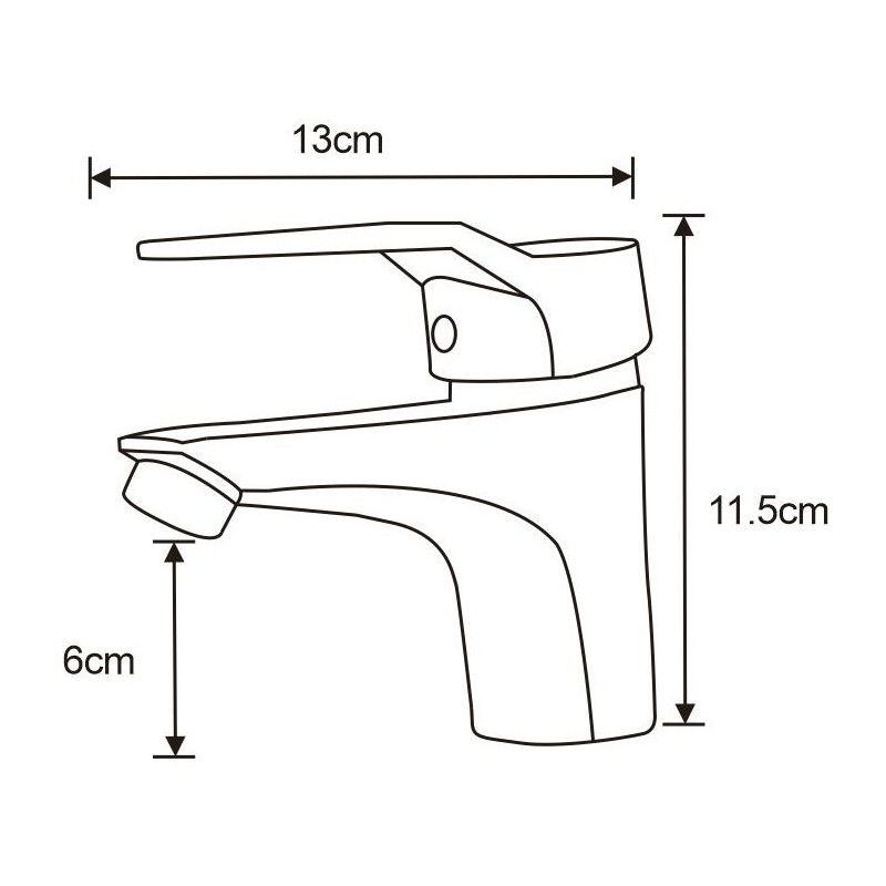 Mexen Caro washbasin tap, chrome - 746600-00