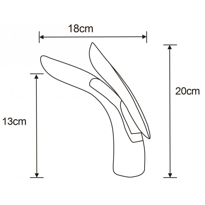 Mexen Foja washbasin faucet, gold - 746700-50