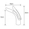 Mexen Foja washbasin tap, gold - 746700-50