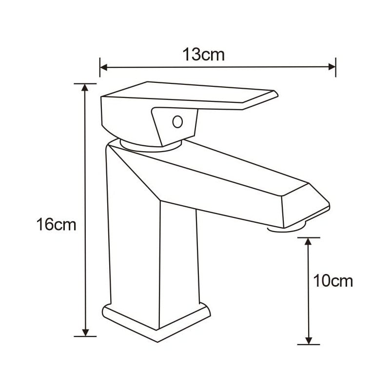 Mexen Zila black washbasin faucet - 746800-70