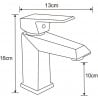 Mexen Zila black washbasin faucet - 746800-70