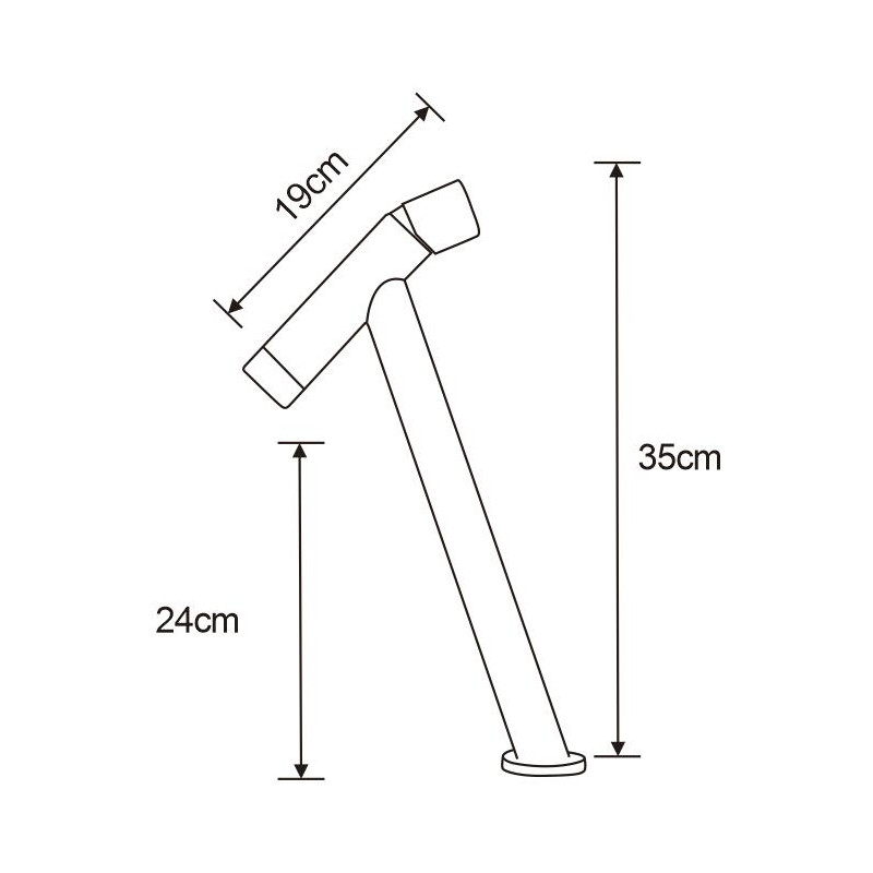 Mexen Astro tall black washbasin faucet - 746910-70