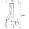 Mexen Elbrus sink tap, gold - 747100-50