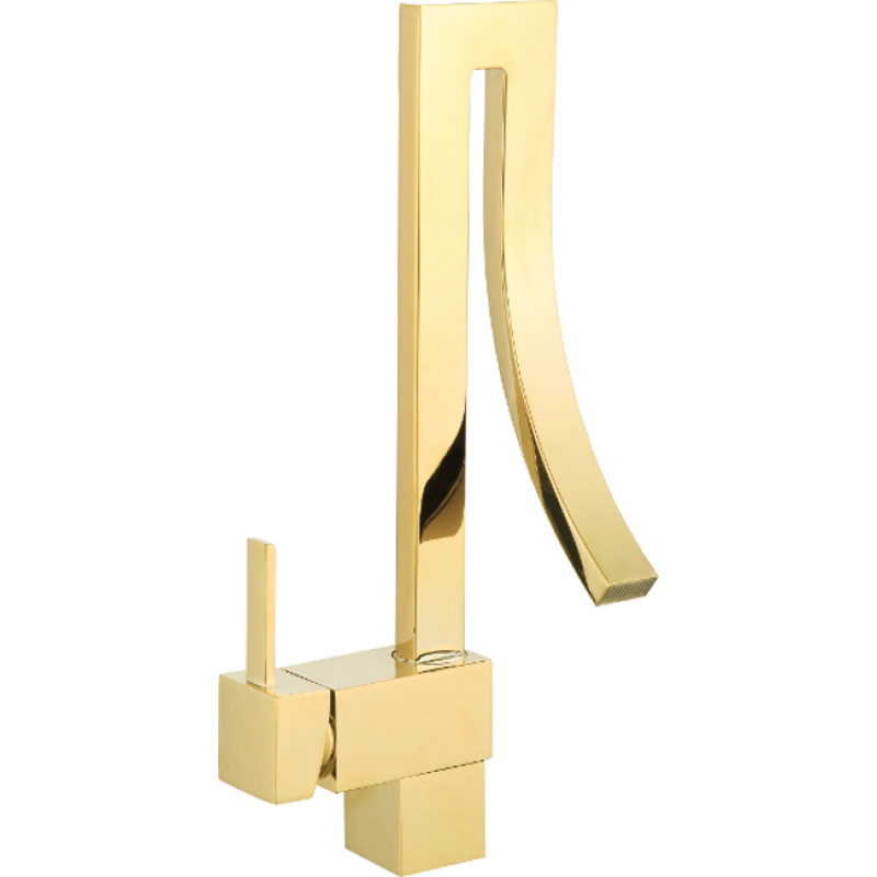 Mexen Elbrus tall washbasin faucet, gold - 747100-50