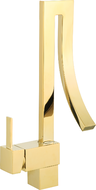 Mexen Elbrus tall washbasin faucet, gold - 747100-50
