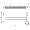 Mexen CVL22 Panel Radiator 500 x 500 mm, Bottom Connection, 682 W, White - W622L-050-050-00