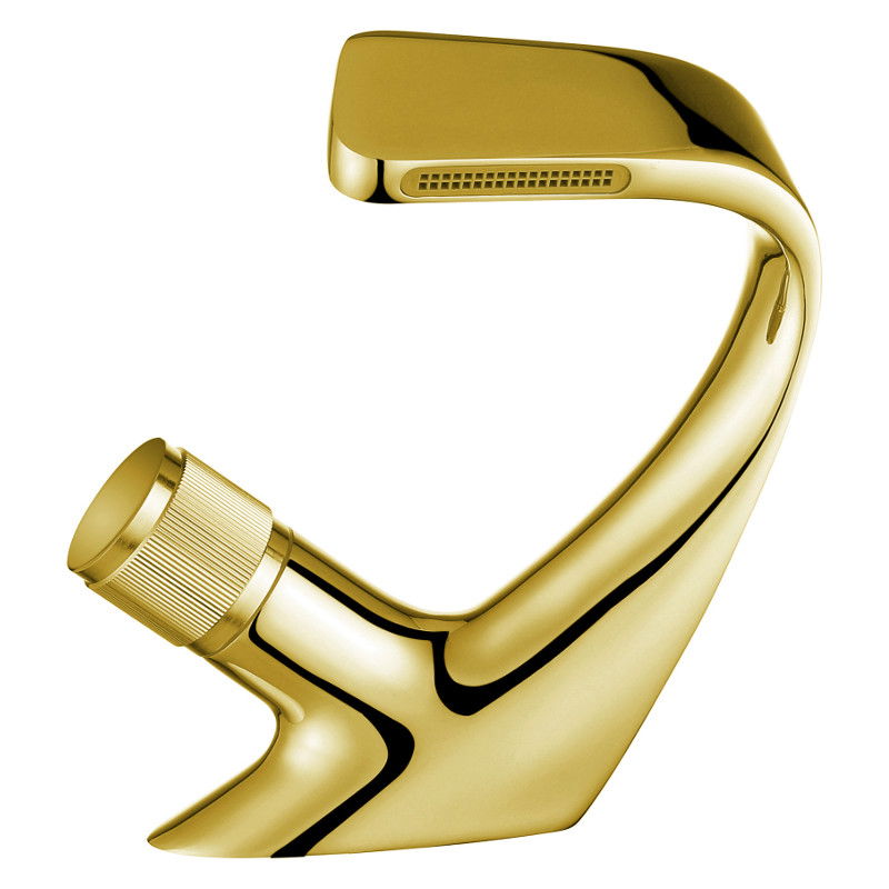 Mexen Cardo washbasin tap, gold - 747200-50
