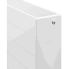 Mexen Line CL33 flat radiator 900 x 600 mm, side connection, 1800 W, white - W433L-090-060-00