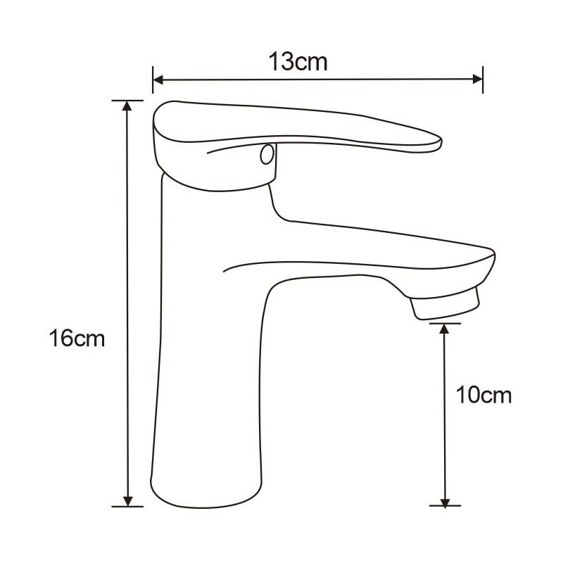 Mexen Irys sink faucet, chrome - 747500-00