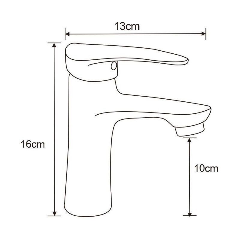 Mexen Irys washbasin tap, chrome - 747500-00