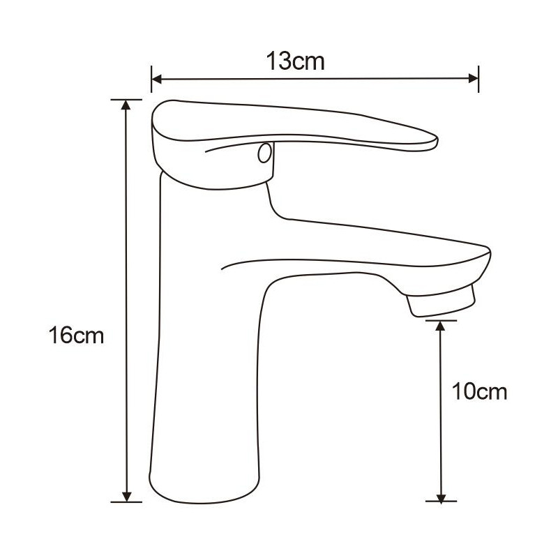 Mexen Irys washbasin faucet, black - 747500-70