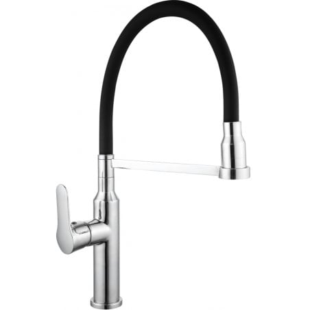 Mexen Edna kitchen tap, chrome/black - 672900-00