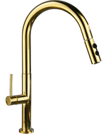 Mexen Ava kitchen mixer tap, Gold - 672800-50