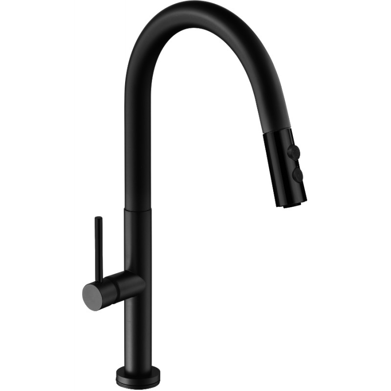 Mexen Ava kitchen mixer tap, Black - 672800-70