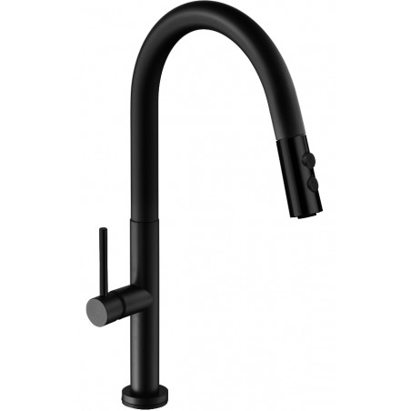Mexen Ava kitchen faucet, black - 672800-70