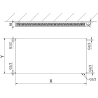 Mexen CVF11 Flat panel radiator 500 x 1000 mm, bottom connection, 682 W, white - W611F-050-100-00