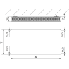 Mexen CF22 Flat panel radiator 500 x 1300 mm, side connection, 1774 W, white - W422F-050-130-00