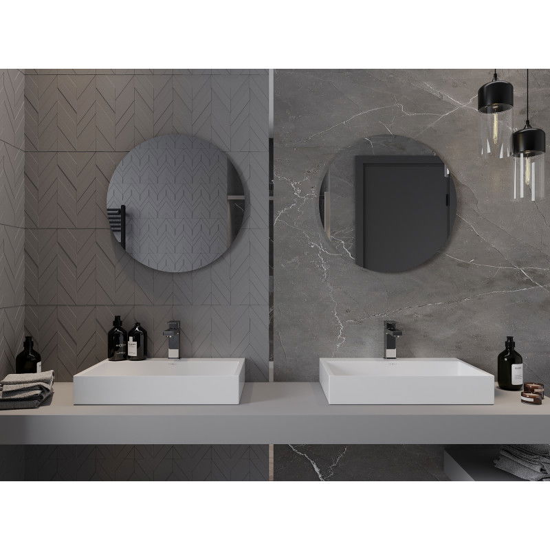 Mexen Alto round bathroom mirror 60 cm - 9853-060-060-000-00