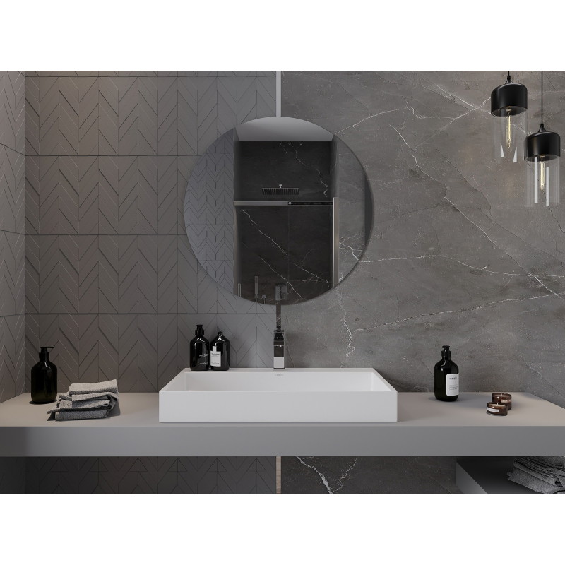 Mexen Alto round bathroom mirror 80 cm - 9853-080-080-000-00