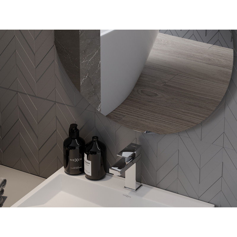 Mexen Alto round bathroom mirror 80 cm - 9853-080-080-000-00